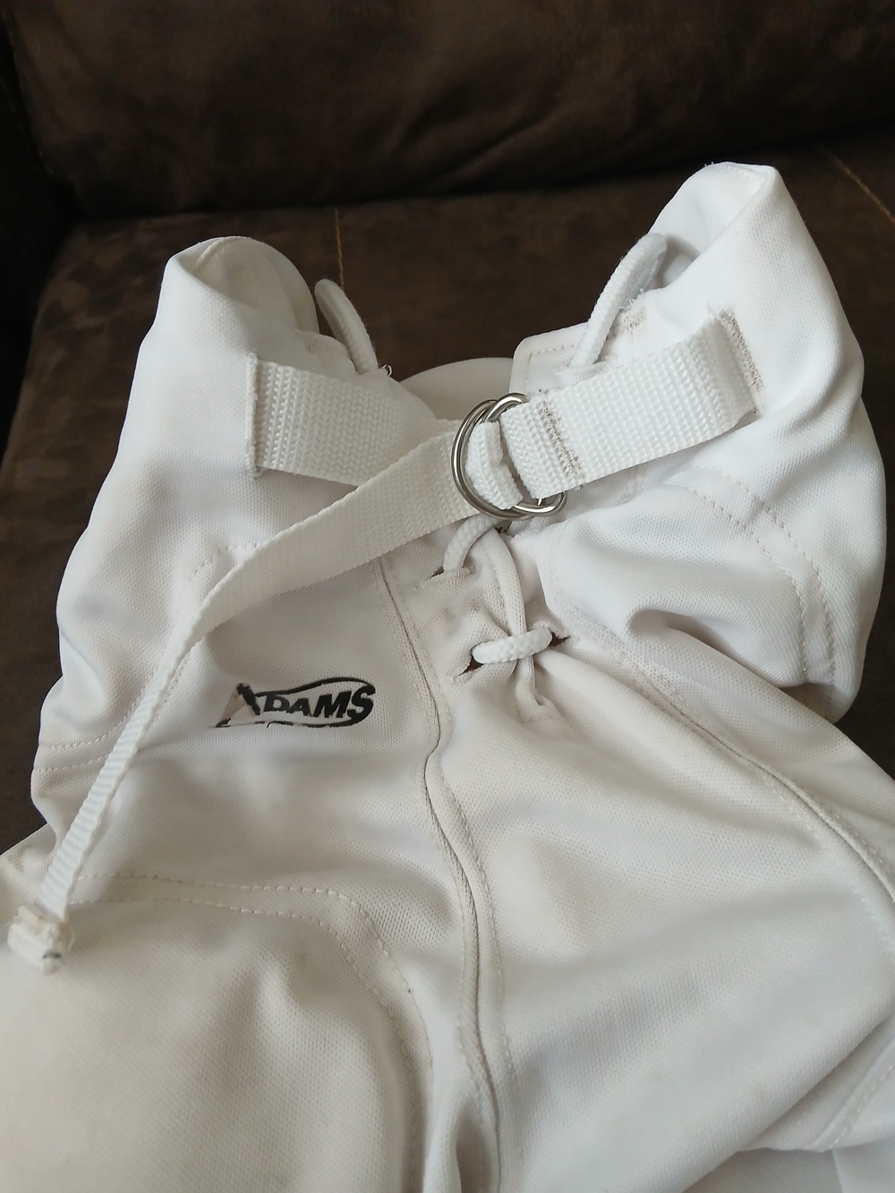 Adams Kids White Football Bottoms 7-Pads